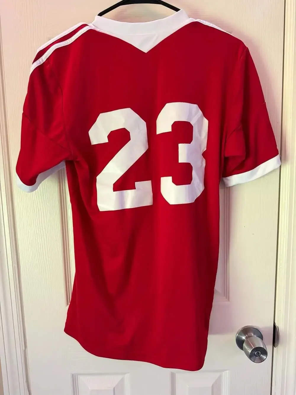 Adidas Steiner's A Nevada Style Pub Custom Red Soccer Jersey
